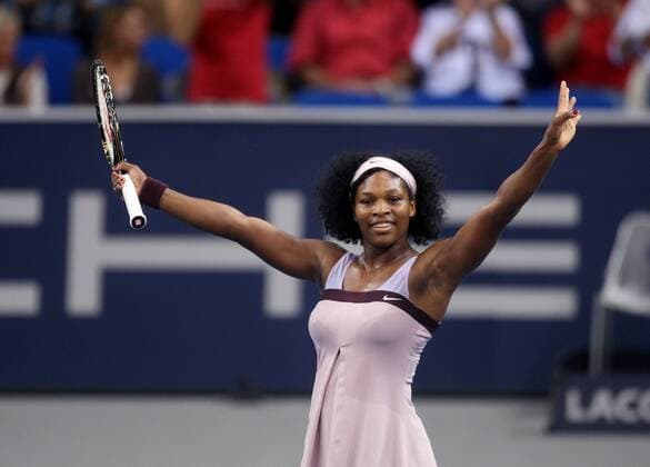 Serena Williams (USA) jubelt Tennis Damen Porsche Grand Prix 2007, WTA Tour Einzelbild Stuttgart Freude, Tennis Damen Porsche Grand Prix 2007, WTA Tour Einzelbild Stuttgart Freude,