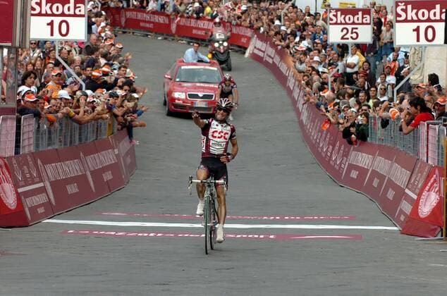 Alexandr Kolobnev (Rußland CSC) gewinnt die Monte Paschi Eroica 2007 -  Radsport Herren Monte Paschi Eroica 2007, Straßenradsport, Straße, Rad Totale Siena Freude, Radsport Herren Monte Paschi Eroica 2007, Straßenradsport, Straße, Rad Totale Siena Freude,