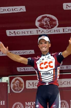 Alexandr Kolobnev (Rußland CSC) - Sieger der Monte Paschi Eroica 2007 -  Radsport Herren Monte Paschi Eroica 2007, Straßenradsport, Straße, Rad Einzelbild Siena Freude, Radsport Herren Monte Paschi Eroica 2007, Straßenradsport, Straße, Rad Einzelbild Siena Freude,