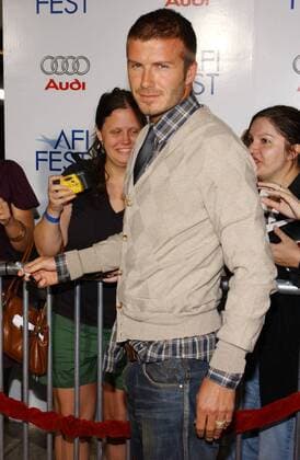 David Beckham (England Los Angeles Galaxy) anlässlich der Premiere des Films - Lions for Lambs - in Los Angeles Fußball Herren MLS 2007 2008, Major League Soccer, Filmpremiere, Premiere Gruppe Los Angeles, LA, L A Fußball Herren MLS 2007 2008, Major League Soccer, Filmpremiere, Premiere Gruppe Los Angeles, LA, L A