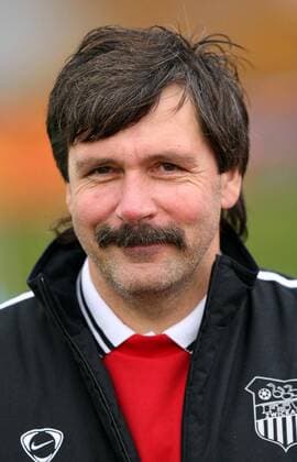 Trainer Peter Keller (Zwickau) Fußball Herren NOFV Oberliga Süd 2007 2008, Nordost, FSV Zwickau Porträt Eilenburg Fußball Herren NOFV Oberliga Süd 2007 2008, Nordost, FSV Zwickau Porträt Eilenburg