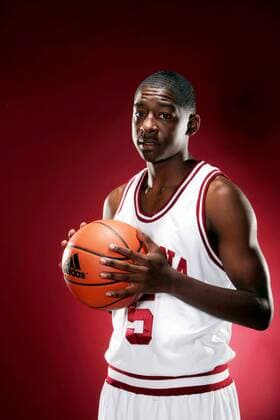 Jordan Crawford (Indiana Hoosiers) - (Icon7471017) Basketball Herren NCAA College League 2007 2008, Collegebasketball, Studioshooting, Fotoshooting Einzelbild University of Indiana Bloomington Basketball Herren NCAA College League 2007 2008, Collegebasketball, Studioshooting, Fotoshooting Einzelbild University of Indiana Bloomington EDITORIAL USE ONLY