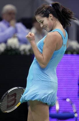Ana Ivanovic (Serbien) - Jubel -  - NOxONLINExUSE Tennis WM Damen Sony Ericsson Championships 2007, WTA Tour Einzelbild Madrid Freude, Tennis WM Damen Sony Ericsson Championships 2007, WTA Tour Einzelbild Madrid Freude,