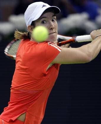 Justine Henin (Belgien) -  - NOxONLINExUSE Tennis WM Damen Sony Ericsson Championships 2007, WTA Tour Einzelbild Madrid Dynamik, Tennis WM Damen Sony Ericsson Championships 2007, WTA Tour Einzelbild Madrid Dynamik,