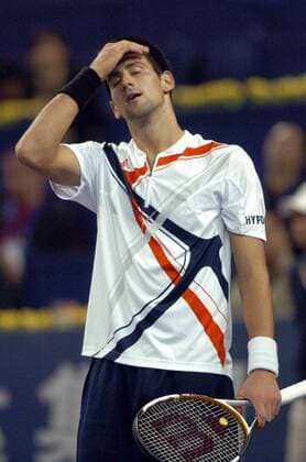 Novak Djokovic (Serbien) enttäuscht -  (IMCpau16056801) Tennis WM Herren ATP Masters Cup 2007, Series, Tour Einzelbild Shanghai Enttäuschung, Tennis WM Herren ATP Masters Cup 2007, Series, Tour Einzelbild Shanghai Enttäuschung,