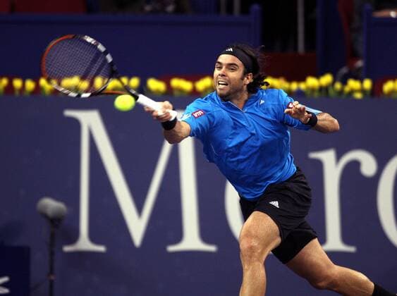Fernando Gonzalez (Chile) Tennis WM Herren ATP Masters Cup 2007, Series, Tour Einzelbild Schanghai Dynamik, Tennis WM Herren ATP Masters Cup 2007, Series, Tour Einzelbild Schanghai Dynamik,