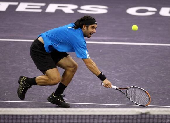 Fernando Gonzalez (Chile) Tennis WM Herren ATP Masters Cup 2007, Series, Tour Einzelbild Freisteller Schanghai Tennis WM Herren ATP Masters Cup 2007, Series, Tour Einzelbild Freisteller Schanghai
