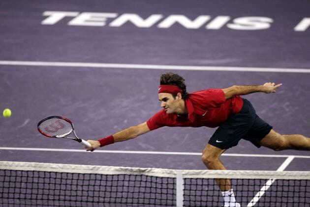 Roger Federer (Schweiz) Tennis WM Herren ATP Masters Cup 2007, Series, Tour Einzelbild Schanghai Dynamik, Tennis WM Herren ATP Masters Cup 2007, Series, Tour Einzelbild Schanghai Dynamik,