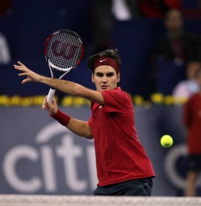 Roger Federer (Schweiz) Tennis WM Herren ATP Masters Cup 2007, Series, Tour Einzelbild Schanghai Tennis WM Herren ATP Masters Cup 2007, Series, Tour Einzelbild Schanghai