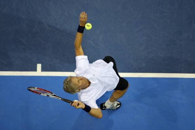 Björn Borg (Schweden) -  Tennis Herren Panasonic Legends Cup 2007, Legend s, ATP Senior Tour, Seniors, Seniorentour, Senioren Turnier Vdig Einzelbild Lüttich Tennis Herren Panasonic Legends Cup 2007, Legend s, ATP Senior Tour, Seniors, Seniorentour, Senioren Turnier Vdig Einzelbild Lüttich