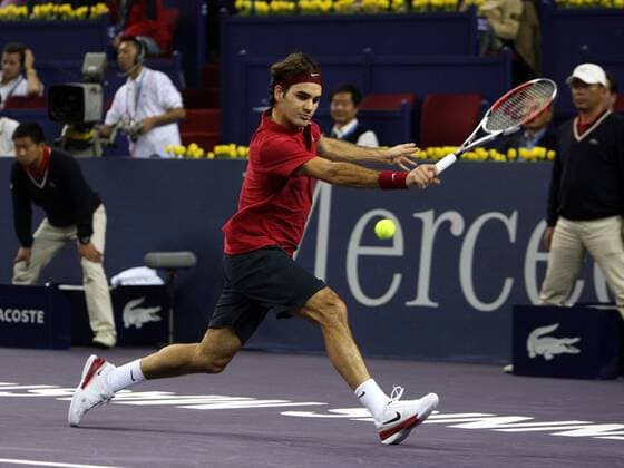 Roger Federer (Schweiz) Tennis WM Herren ATP Masters Cup 2007, Series, Tour Einzelbild Shanghai Dynamik, Tennis WM Herren ATP Masters Cup 2007, Series, Tour Einzelbild Shanghai Dynamik,