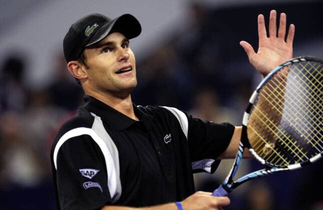 Andy Roddick (USA) bedankt sich bei den Anhängern -  (IMCpau16139209) Tennis WM Herren ATP Masters Cup 2007, Series, Tour Einzelbild Shanghai Freude, Tennis WM Herren ATP Masters Cup 2007, Series, Tour Einzelbild Shanghai Freude,
