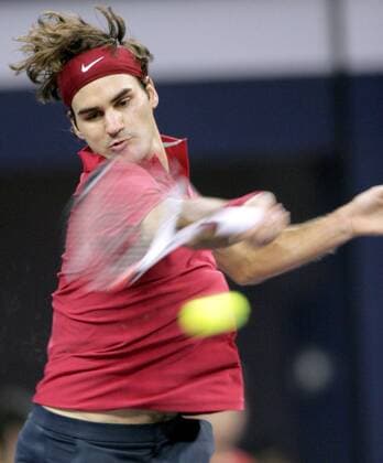 Roger Federer (Schweiz) -  (IMCpau16191902) Tennis WM Herren ATP Masters Cup 2007, Series, Tour Einzelbild Shanghai Dynamik, Tennis WM Herren ATP Masters Cup 2007, Series, Tour Einzelbild Shanghai Dynamik,