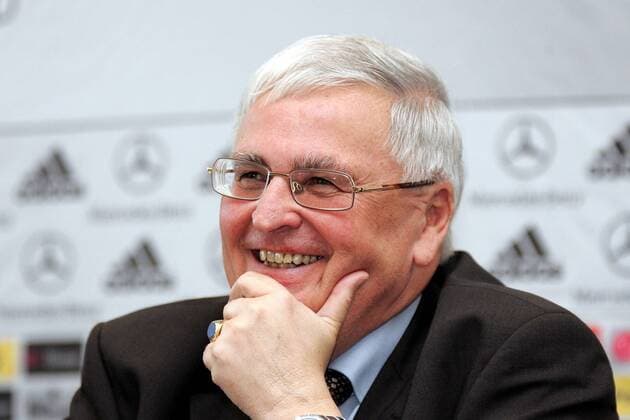 DFB Präsident Dr. Theo Zwanziger (Deutschland) gut gelaunt während der Pressekonferenz Fußball Herren DFB Trainertagung 2007, Tagung, Pressekonferenz, Pressetermin Porträt Frankfurt M. Fußball Herren DFB Trainertagung 2007, Tagung, Pressekonferenz, Pressetermin Porträt Frankfurt M.