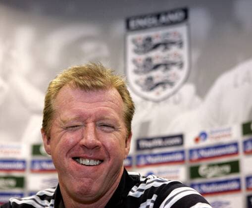 Nationaltrainer Steve McClaren (England) gut gelaunt - EDITORIAL USE ONLY. No use with unauthorised audio, video, data, fixture lists, club league logos or live services. Online in-match use limited to 120 images, no video emulation. No use in betting, games or single club league player publications. Fußball Herren Nationalmannschaft 2007, Pressekonferenz, Pressetermin Porträt Freude, Fußball Herren Nationalmannschaft 2007, Pressekonferenz, Pressetermin Porträt Freude,
