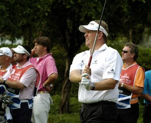 Colin Montgomerie (Schottland) skeptisch -  (IMC2007112213583) Golf WM Herren Mission Hills World Cup 2007, PGA Tour Einzelbild Shenzhen Skepsis, Golf WM Herren Mission Hills World Cup 2007, PGA Tour Einzelbild Shenzhen Skepsis,