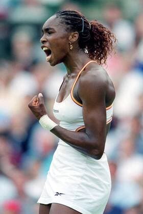 Venus Williams (USA) - Jubel Tennis Damen All England Championships 2000, Grand Slam, Tour o0 WTA Einzelbild Wimbledon London Freude, Begeisterung, Tennis Damen All England Championships 2000, Grand Slam, Tour o0 WTA Einzelbild Wimbledon London Freude, Begeisterung,