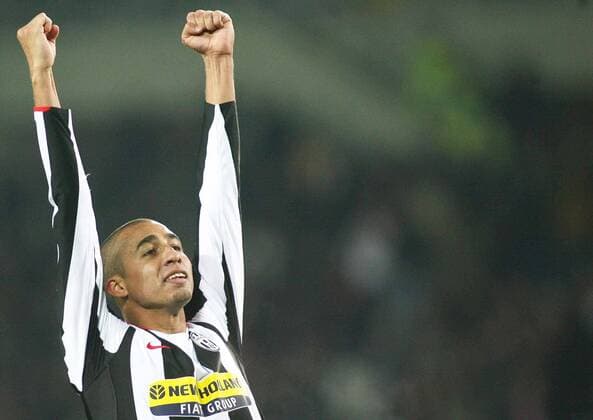 David Trezeguet (Juventus Turin) - Torjubel -  Fußball Herren Serie A 2007 2008, 1. Italienische Liga, Juve Einzelbild Turin Freude, Fußball Herren Serie A 2007 2008, 1. Italienische Liga, Juve Einzelbild Turin Freude,