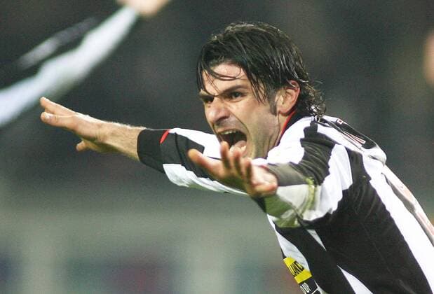 Vicenzo Iaquinta (Juventus Turin) - Torjubel -  Fußball Herren Serie A 2007 2008, 1. Italienische Liga, Juve Einzelbild Turin Freude, Begeisterung, Fußball Herren Serie A 2007 2008, 1. Italienische Liga, Juve Einzelbild Turin Freude, Begeisterung,