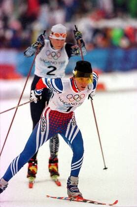 OLYMPIC LEGENDS: Larissa Lasutina Larissa Lazutina (Russland) -  (OLY98021396) Nordischer Skilauf OS Winter Damen Olympische Spiele Nagano 1998, Winterspiele, Ski Nordisch, Skisport, Skilanglauf, Langlauf Gruppe Nagano Nordischer Skilauf OS Winter Damen Olympische Spiele Nagano 1998, Winterspiele, Ski Nordisch, Skisport, Skilanglauf, Langlauf Gruppe Nagano