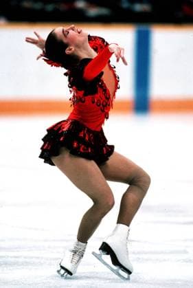 Katarina Witt (DDR) Eiskunstlauf OS Winter Damen Olympische Spiele 1988, Winterspiele Einzelbild Calgary Eiskunstlauf OS Winter Damen Olympische Spiele 1988, Winterspiele Einzelbild Calgary