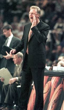 Larry Bird (Indiana Pacers) -  (IND99051905) Basketball Herren NBA, 1998 1999, Einzelbild Indianapolis Basketball Herren NBA, 1998 1999, Einzelbild Indianapolis