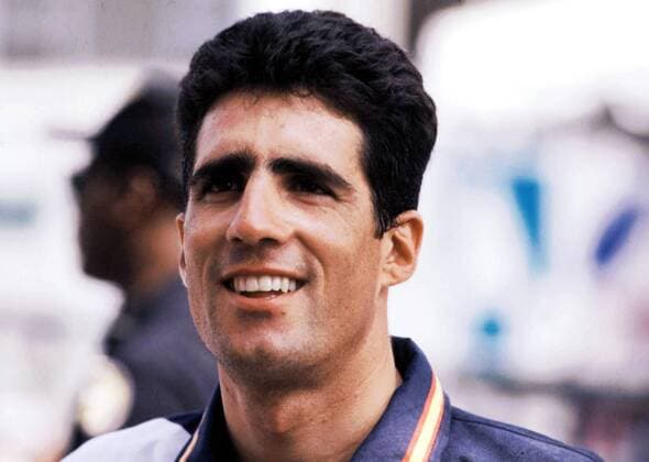 Miguel Indurain (Spanien Banesto) Radsport Herren Straßenradsport 1995, Straße, Rad, Tour de France Porträt Aufnahmedatum geschätzt Radsport Herren Straßenradsport 1995, Straße, Rad, Tour de France Porträt Aufnahmedatum geschätzt