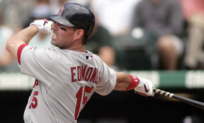 Jim Edmonds (St. Louis Cardinals) -  (DEN2006072607) Baseball Herren MLB 2006, Major League Einzelbild Baseball Herren MLB 2006, Major League Einzelbild