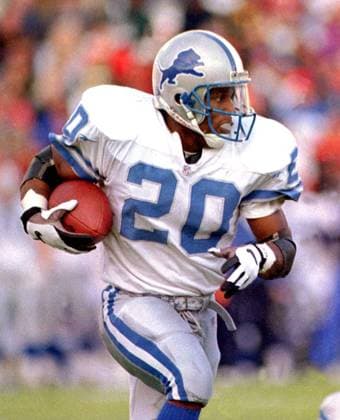 Barry Sanders (Detroit Lions) -  (TAM95122304) American Football Herren NFL 1995 1996 Einzelbild USA American Football Herren NFL 1995 1996 Einzelbild USA