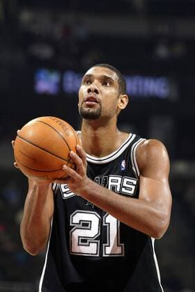 Tim Duncan (San Antonio Spurs) - (Icon7660949) Basketball Herren NBA 2002 2003 Einzelbild Basketball Herren NBA 2002 2003 Einzelbild EDITORIAL USE ONLY