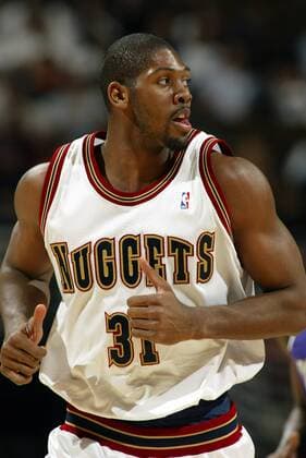 Nene Hilario (Denver Nuggets) - (icon7661238) Basketball Herren NBA 2002 2003 Einzelbild Basketball Herren NBA 2002 2003 Einzelbild EDITORIAL USE ONLY