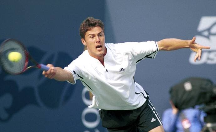 Marat Safin (Russland) -  (NYP2000091001) Tennis Herren US Open 2000, ATP Tour, Grand Slam, Finale, Endspiel Einzelbild Flushing Meadow, Meadows, New York, NY, N Y Tennis Herren US Open 2000, ATP Tour, Grand Slam, Finale, Endspiel Einzelbild Flushing Meadow, Meadows, New York, NY, N Y