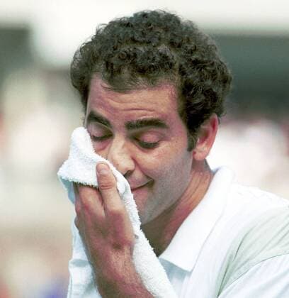 Pete Sampras (USA) -  (NYP2000091002) Tennis Herren US Open 2000, ATP Tour, Grand Slam, Finale, Endspiel Porträt Flushing Meadow, Meadows, New York, NY, N Y Enttäuschung, Tennis Herren US Open 2000, ATP Tour, Grand Slam, Finale, Endspiel Porträt Flushing Meadow, Meadows, New York, NY, N Y Enttäuschung,