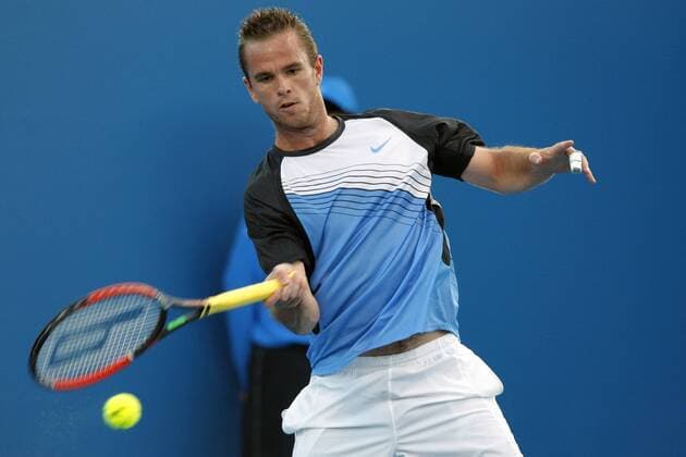 Xavier Malisse (Belgien) -  Tennis Herren Australian Open 2008, Grand Slam, ATP Tour Einzelbild Melbourne Tennis Herren Australian Open 2008, Grand Slam, ATP Tour Einzelbild Melbourne
