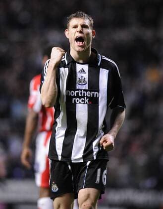 James Milner (Newcastle) - Torjubel - EDITORIAL USE ONLY. No use with unauthorised audio, video, data, fixture lists, club league logos or live services. Online in-match use limited to 120 images, no video emulation. No use in betting, games or single club league player publications. Fußball Herren FA Cup 2007 2008, Englischer Pokal, Pokalspiel, Newcastle United Einzelbild Newcastle Freude, Fußball Herren FA Cup 2007 2008, Englischer Pokal, Pokalspiel, Newcastle United Einzelbild Newcastle Freude,