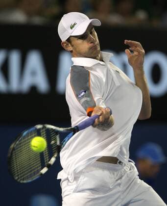 Andy Roddick (USA) Tennis Herren Australian Open 2008, Grand Slam, ATP Tour Einzelbild Melbourne Dynamik, Tennis Herren Australian Open 2008, Grand Slam, ATP Tour Einzelbild Melbourne Dynamik,