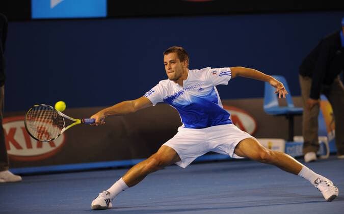 Mikhail Youzhny (Rußland) Tennis Herren Australian Open 2008, Grand Slam, ATP Tour Einzelbild Melbourne Dynamik, Tennis Herren Australian Open 2008, Grand Slam, ATP Tour Einzelbild Melbourne Dynamik,