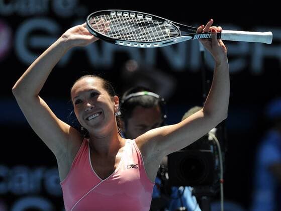 Jelena Jankovic (Serbien) jubelt -  Tennis Damen Australian Open 2008, Grand Slam, WTA Tour Einzelbild Melbourne Freude, Tennis Damen Australian Open 2008, Grand Slam, WTA Tour Einzelbild Melbourne Freude,