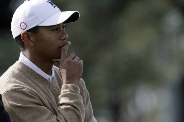 Tiger Woods (USA) nachdenklich - (Icon36959915) Golf Herren Buick Invitational 2008, PGA Tour, Einzelbild Torrey Pines San Diego Nachdenklichkeit, Golf Herren Buick Invitational 2008, PGA Tour, Einzelbild Torrey Pines San Diego Nachdenklichkeit, EDITORIAL USE ONLY