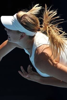 Maria Sharapova (Russland) - Tennis Damen Australian Open 2008, Grand Slam, WTA Tour, Finale, Endspiel Einzelbild Melbourne Dynamik, Tennis Damen Australian Open 2008, Grand Slam, WTA Tour, Finale, Endspiel Einzelbild Melbourne Dynamik,