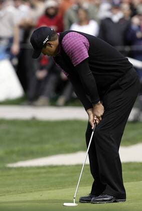 Tiger Woods (USA) enttäuscht - (Icon36960015) Golf Herren Buick Invitational 2008, PGA Tour Einzelbild San Diego Enttäuschung, Golf Herren Buick Invitational 2008, PGA Tour Einzelbild San Diego Enttäuschung, EDITORIAL USE ONLY