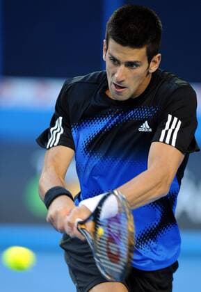 Novak Djokovic (Serbien) - Tennis Herren Australian Open 2008, Grand Slam, ATP Tour, Finale, Endspiel Einzelbild Melbourne Dynamik, Tennis Herren Australian Open 2008, Grand Slam, ATP Tour, Finale, Endspiel Einzelbild Melbourne Dynamik,
