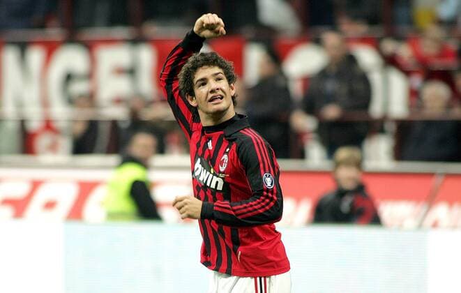 Alexandre Pato (AC Mailand) - Torjubel - Fußball Herren Serie A 2007 2008, 1. Italienische Liga, AC Mailand, Milan Einzelbild Mailand Freude, Fußball Herren Serie A 2007 2008, 1. Italienische Liga, AC Mailand, Milan Einzelbild Mailand Freude,
