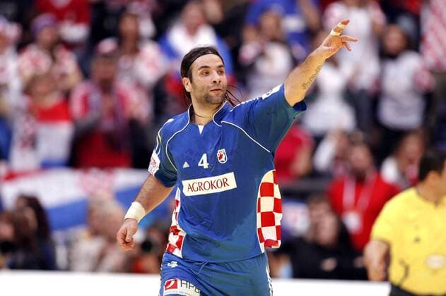 Ivano Balic (Kroatien) - Torjubel - (pan24221) Handball Länderspiel Herren EM 2008, Nationalmannschaft, Nationaltrikot, Finale, Einzelbild Lillehammer Freude, Handball Länderspiel Herren EM 2008, Nationalmannschaft, Nationaltrikot, Finale, Einzelbild Lillehammer Freude,