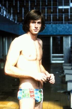 Roland Matthes (DDR) nachdenklich Schwimmen Herren Fotoshooting 1976 Gruppe Aufnahmedatum geschätzt Nachdenklichkeit, Schwimmen Herren Fotoshooting 1976 Gruppe Aufnahmedatum geschätzt Nachdenklichkeit,