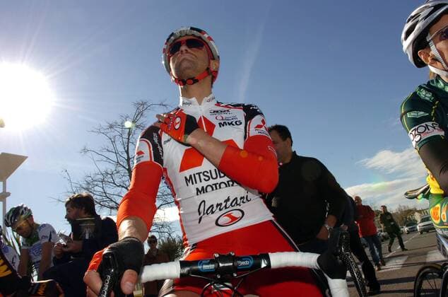 Franck Vandenbroucke (Belgien Mitsubishi Jartazi) -  Radsport Herren Etoile de Besseges 2008, Straßenradsport, Straße, Rad Einzelbild 1. Etappe: Grau du Roi Radsport Herren Etoile de Besseges 2008, Straßenradsport, Straße, Rad Einzelbild 1. Etappe: Grau du Roi