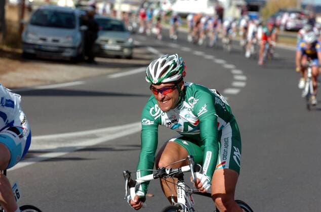 Angelo Furlan (Italien Credit Agricole) -  Radsport Herren Etoile de Besseges 2008, Straßenradsport, Straße, Rad Einzelbild 1. Etappe: Grau du Roi Radsport Herren Etoile de Besseges 2008, Straßenradsport, Straße, Rad Einzelbild 1. Etappe: Grau du Roi