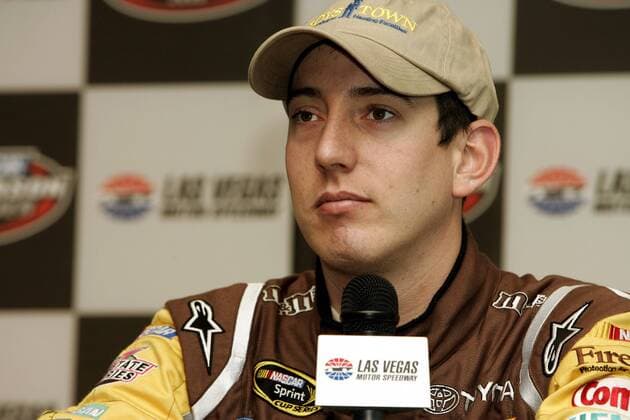 Kyle Busch (USA Toyota) - Pressekonferenz - (Icon9518360) Motorsport Herren Preseason Thunder Nascar Sprint Cup 2008, Series, Pre Season, US Rennserie, Autorennen, Porträt Las Vegas Motor Speedway Las Vegas Motorsport Herren Preseason Thunder Nascar Sprint Cup 2008, Series, Pre Season, US Rennserie, Autorennen, Porträt Las Vegas Motor Speedway Las Vegas EDITORIAL USE ONLY