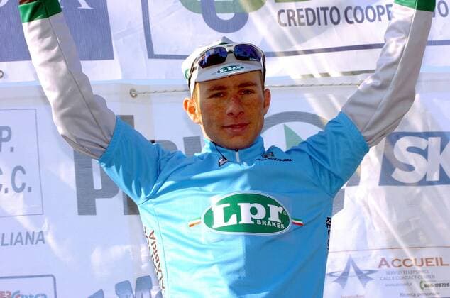 Daniele Pietropolli (Italien Team LPR Brakes) gewinnt die dritte Etappe des Giro della Provincia di Reggio Calabria 2008 - Radsport Herren Giro della Provincia di Reggio Calabria 2008, Kalabrien Rundfahrt, Rad, Straße, Straßenradsport Einzelbild 3. Etappe: Chiaravalle - Reggio Calabria Freude, Radsport Herren Giro della Provincia di Reggio Calabria 2008, Kalabrien Rundfahrt, Rad, Straße, Straßenradsport Einzelbild 3. Etappe: Chiaravalle - Reggio Calabria Freude,