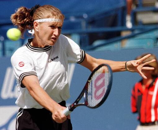 Steffi Graf (Deutschland) -  (NYP96083101) Tennis Damen US Open 1996, Grand Slam, WTA Tour Einzelbild Flushing Meadow New York Dynamik, Tennis Damen US Open 1996, Grand Slam, WTA Tour Einzelbild Flushing Meadow New York Dynamik,